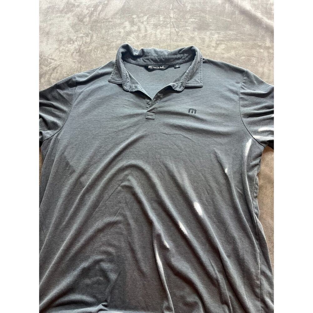Travis Mathew Polo Shirt Men’s XXL Gray Peru‎ Golf Casual